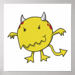 little devil inside yellow poster