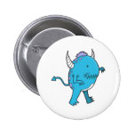 little devilish blue chomper monster buttons