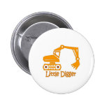 little digger pinback button