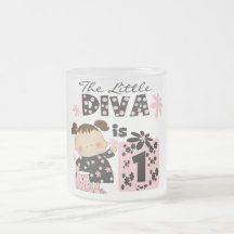 Little Diva 1st Birthday Tshirts and Gifts Coffee Mugs