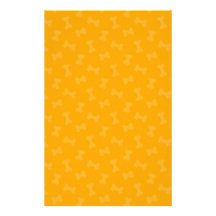 Little Dog Bones Tangerine Stationery