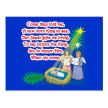 Little Drummer Boy Lyrics on T shirts and Gifts Postcards