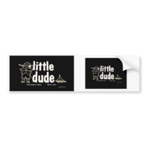 Little Dude Trailer Co. Black & White  Stickers Bumper Stickers