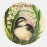 Little Easter Bird Vintage Stickers