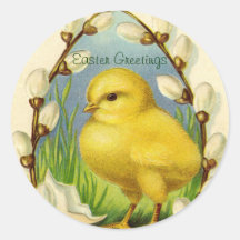 Little Easter Chick Stickers
