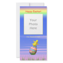Little Easter Chicken Wings Personalized Photo Card