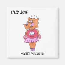 Little elephant lost! magnet