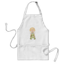 Little Fairy Girl Riding Turtle Apron