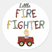 Little Firefighter Sticker