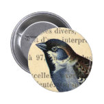 Little French Bird Pinback Buttons