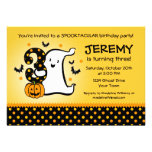 Little Ghost 3rd Birthday Personalized Announcement