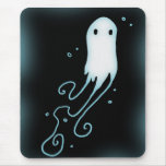 Little Ghost With Swirls Mousepads