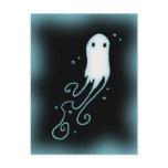 Little Ghost With Swirls Postcard