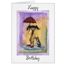 Little Girl Birthday Card