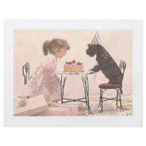 Little Girl & Dog Celelbration