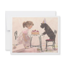 Little Girl & Dog Celelbration
