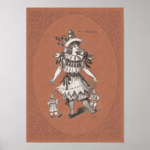 Little Girl in a Charming Victorian Costume Poster