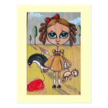 Little Girl Lost Post Card