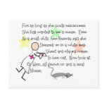 "Little Girl Nurse" Story--Unique Gifts Postcard