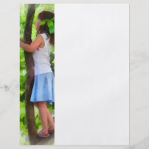 Little Girl Playing in Tree Personalized Flyer