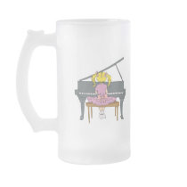 little girl playing piano mugs