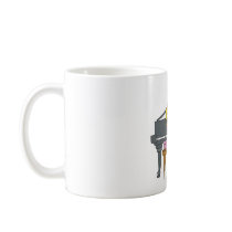 little girl playing piano coffee mugs