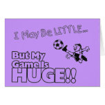 Little girl SOCCER Greeting Cards