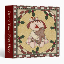Little Girl Xmas Avery Binder