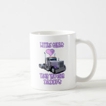 Little Girls Love Their Trucker Daddy Mug