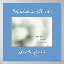 Little Gnat Haiku Art Print