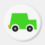 Little Green Car Refrigerator Magnets