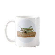 Little Green Grasshopper Cartoon Tea Coffee Cup Mugs