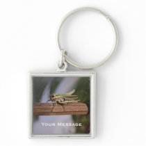 Little Green Grasshopper Luggage & Laptop Zip Tag Key Chain