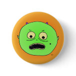 Little Green Monster Button