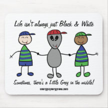 Little Grey Alien Mouse Pad