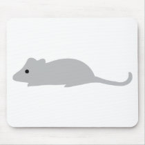 little grey mouse mouse mat