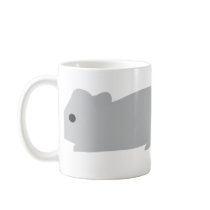 little grey mouse coffee mug