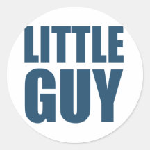 Little Guy Round Stickers