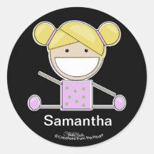 Little Gymnast Girl-Shape Up Sticker