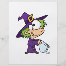 little halloween witch kid flyers