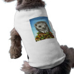 Little hedgehog on a big pile of leaves dog shirt