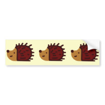 Little Hedgehogs! Bumper Sticker