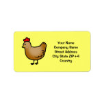 Little hen return address address label