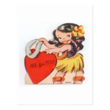 Little Hula Girl  Me  for You Post Cards