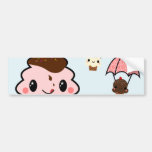 Little Ice cream house & cupcake friends Bumper Sticker