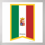 Little Italy New York City Italian Flag Poster