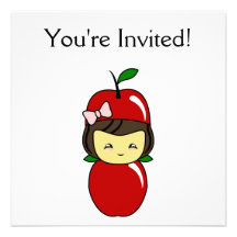 Little Kawaii Apple Girl Announcements