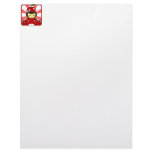 Little Kawaii Apple Girl With Apples Custom Letterhead