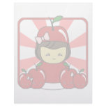 Little Kawaii Apple Girl With Apples Letterhead