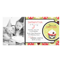 Little Lady Invitation Photo Card
